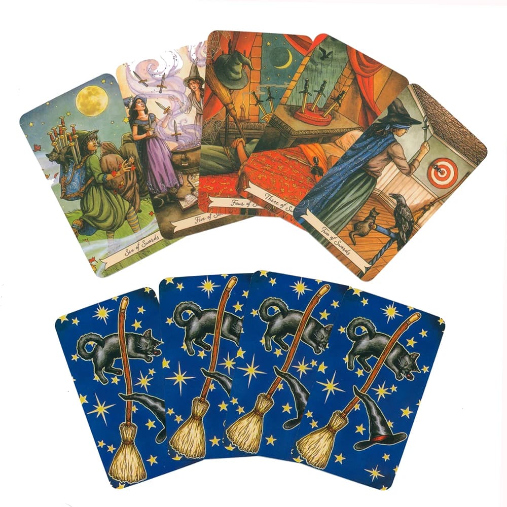 Everyday Witch Tarot Cards Deck Oracle Electronic Guide Book 78Pcs English Version Everyday Witch Tarot Deck Board Game Cards