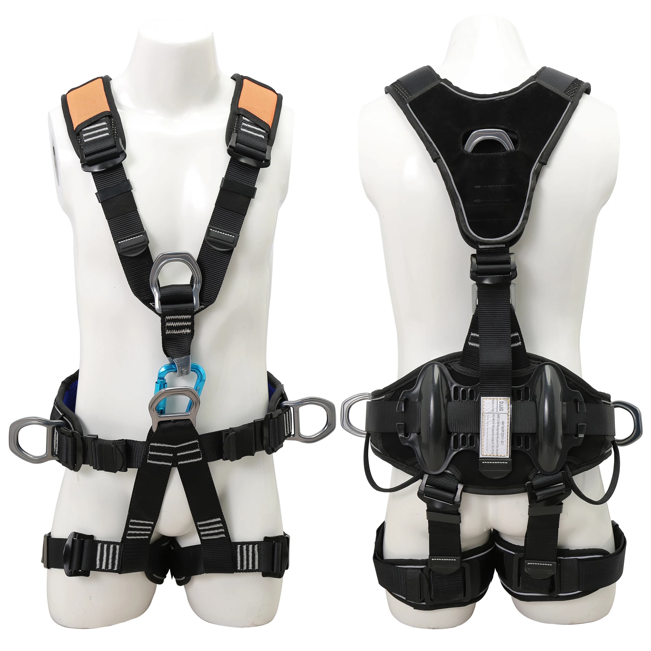 Cintura di Sicurezza Anticaduta con Cintura Rimovibile, Cintura di Sicurezza Completa per il Corpo