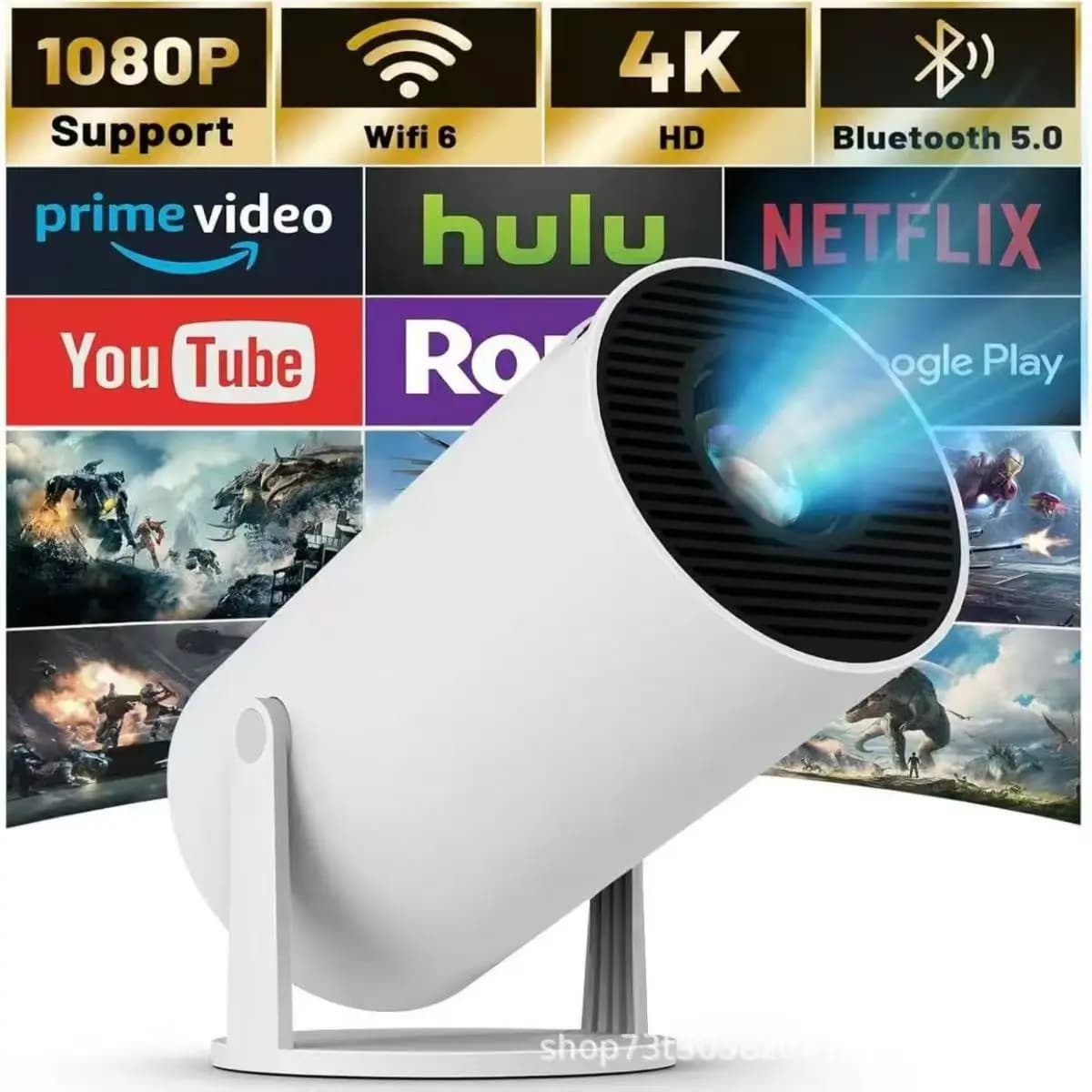 Hy300 Pro E FY300 nuovo Proiettore 4K Wifi 1080P 1280*720P HD Home Cinema Video portatile all'aperto Film Led Mini Projetor