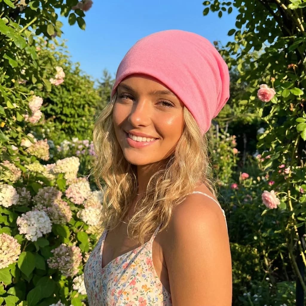 New Fashion Solid Color Slouchy Beanie Soft Cotton Lightweight Knitted Bonnet Hat Breathable Elastic Running Cap Autumn Winter