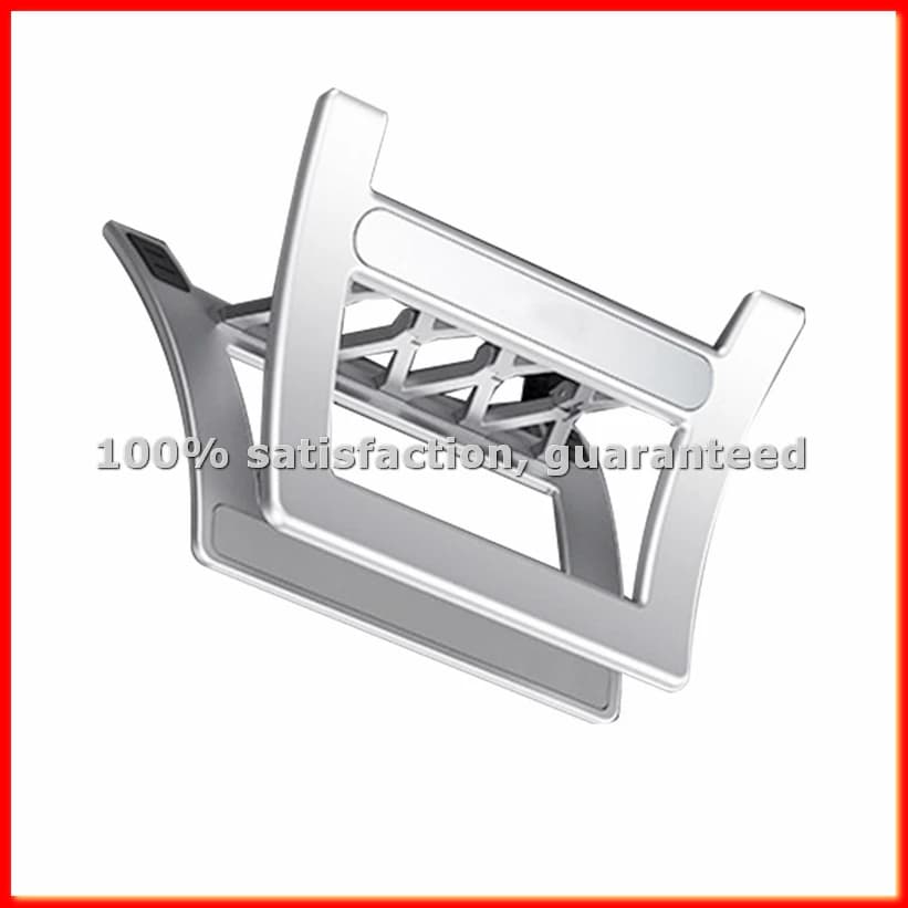 Supporto verticale per laptop Supporto universale da tavolo per laptop Supporto pieghevole per tablet Argento-ABAM
