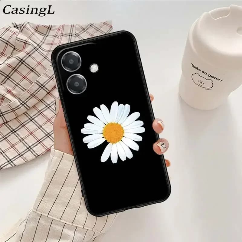 Per OPPO A5 Pro 4G/5G A 5 Pro Custodia di lusso Anello di crisantemo Cover opaca in silicone per OPPO A5 Pro 4G/5G ProA5 Involucro posteriore