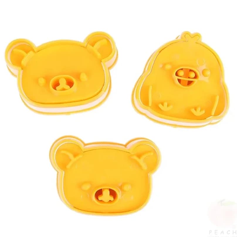 3 pz/set Simpatico Orso Sandwich Stampo Torta di Pane Biscotto Dispositivo di Goffratura Crosta Taglierina Del Biscotto Strumenti di Pasticceria di Cottura