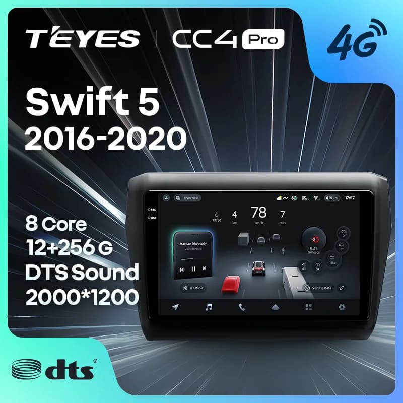 TEYES CC4 PRO Per Suzuki Swift 5 2016 - 2020 CarPlay Radio Multimedia Stereo Car play Android Auto 2DIN Autoradio