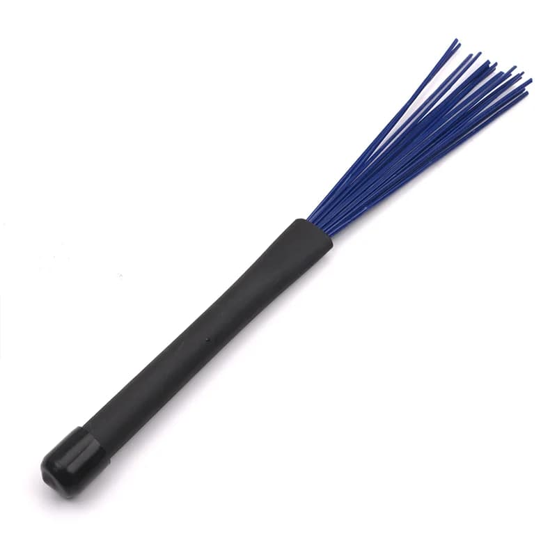 Spazzole per batteria Spazzole in nylon retrattili con comode manici in gomma per accessori per percussioni jazz Cajon