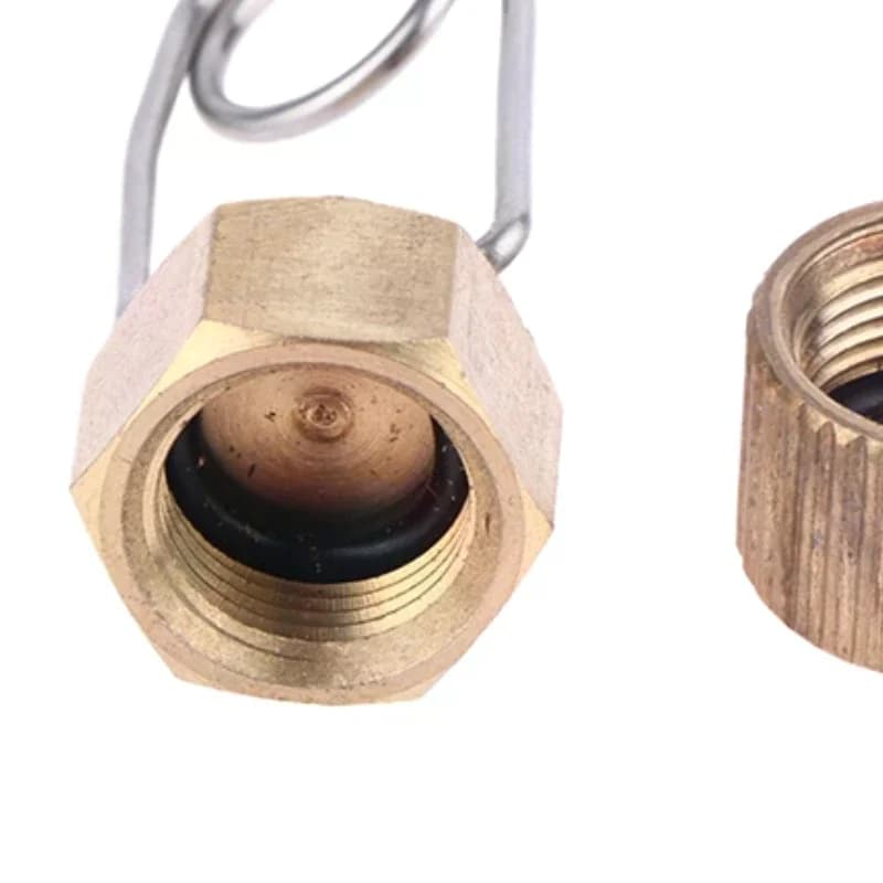 Bombola di gas butano da campeggio all'aperto Spina antipolvere e a prova di perdite Testa della stufa Bombola di gas lunga Riempimento Tappo per bombola di gas piatto