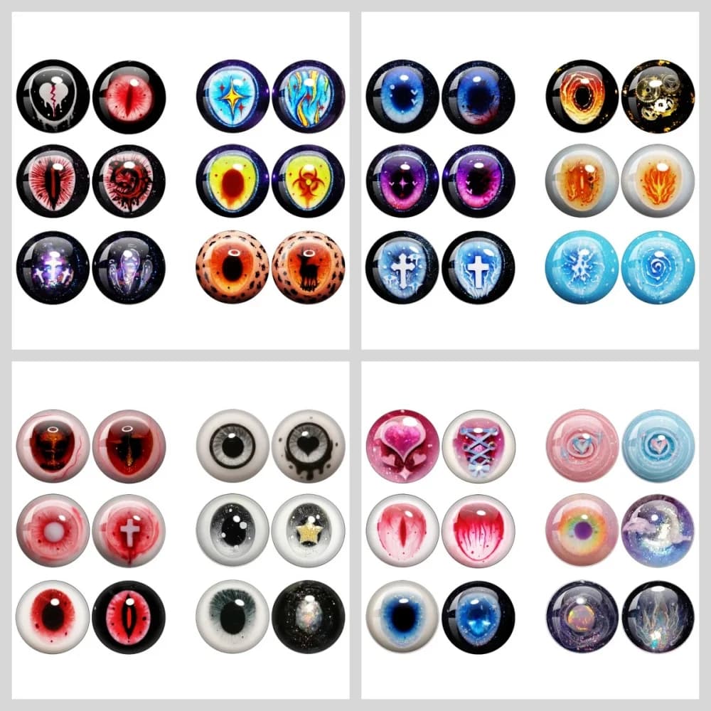 12 pz/borsa BJD Doll 14MM Occhi Pezzo Per I Giocattoli Blythe Bambole Accessori Eye Chip Per BJD Doll Giocattoli Regalo