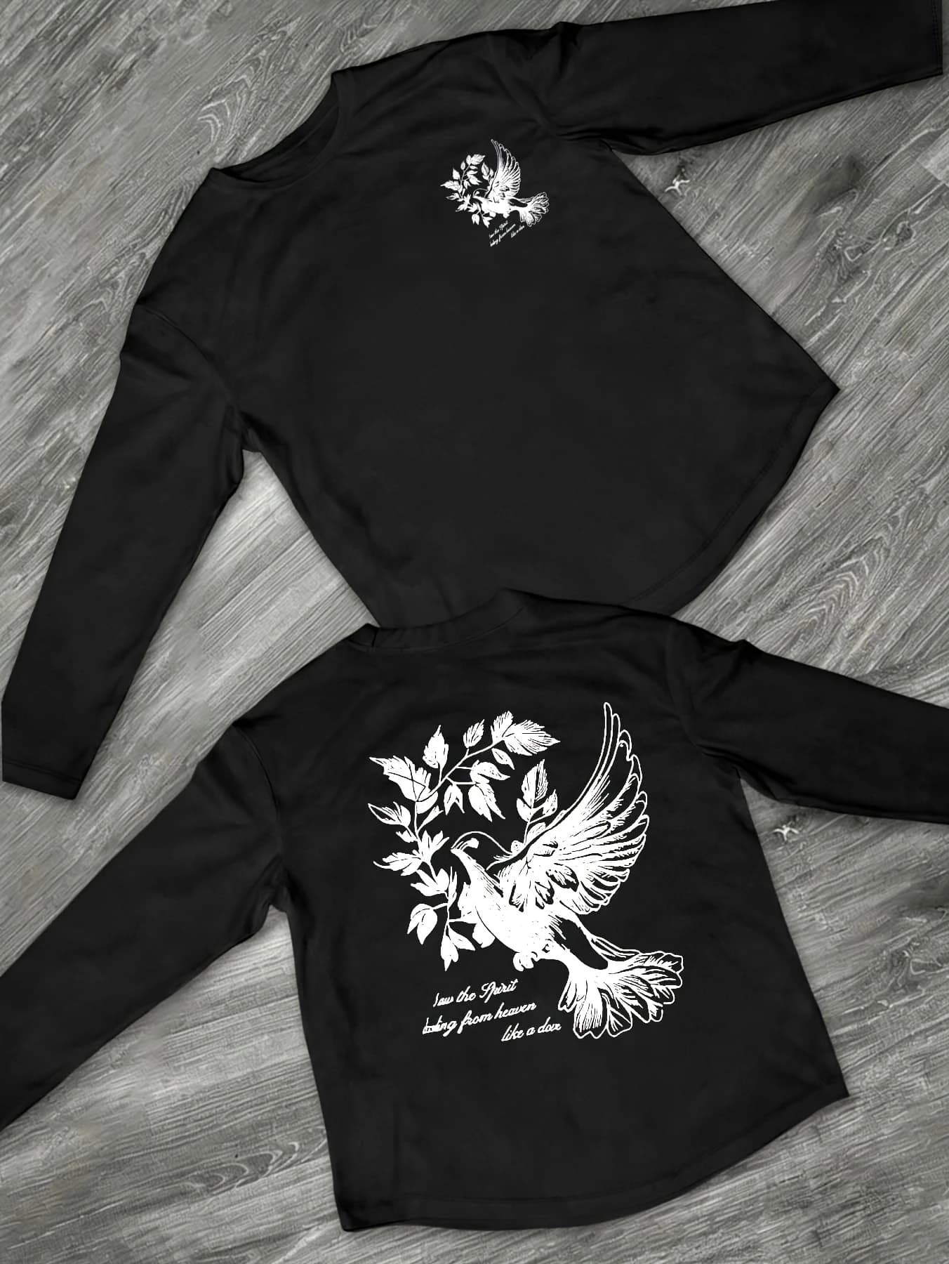Men's Long-Sleeve Printed T-Shirt, Regular Fit for Spring/Autumn, Outdoor Sports and Casual Long-Sleeve Top