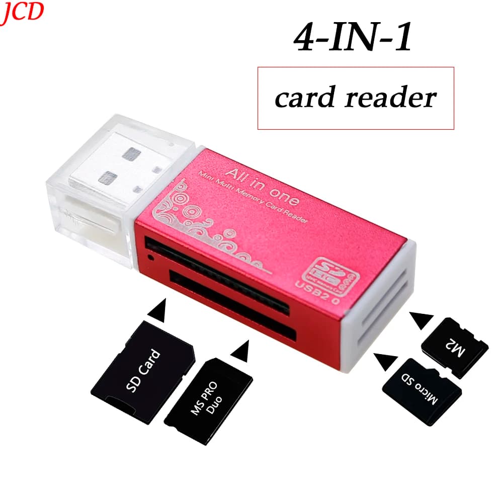 1PCS Top All In One Lettore di schede Micro SD Lettore di schede di memoria USB Flash per Memory Stick Pro Duo Micro SD/T-Flash/M2/MS Adattatore SD