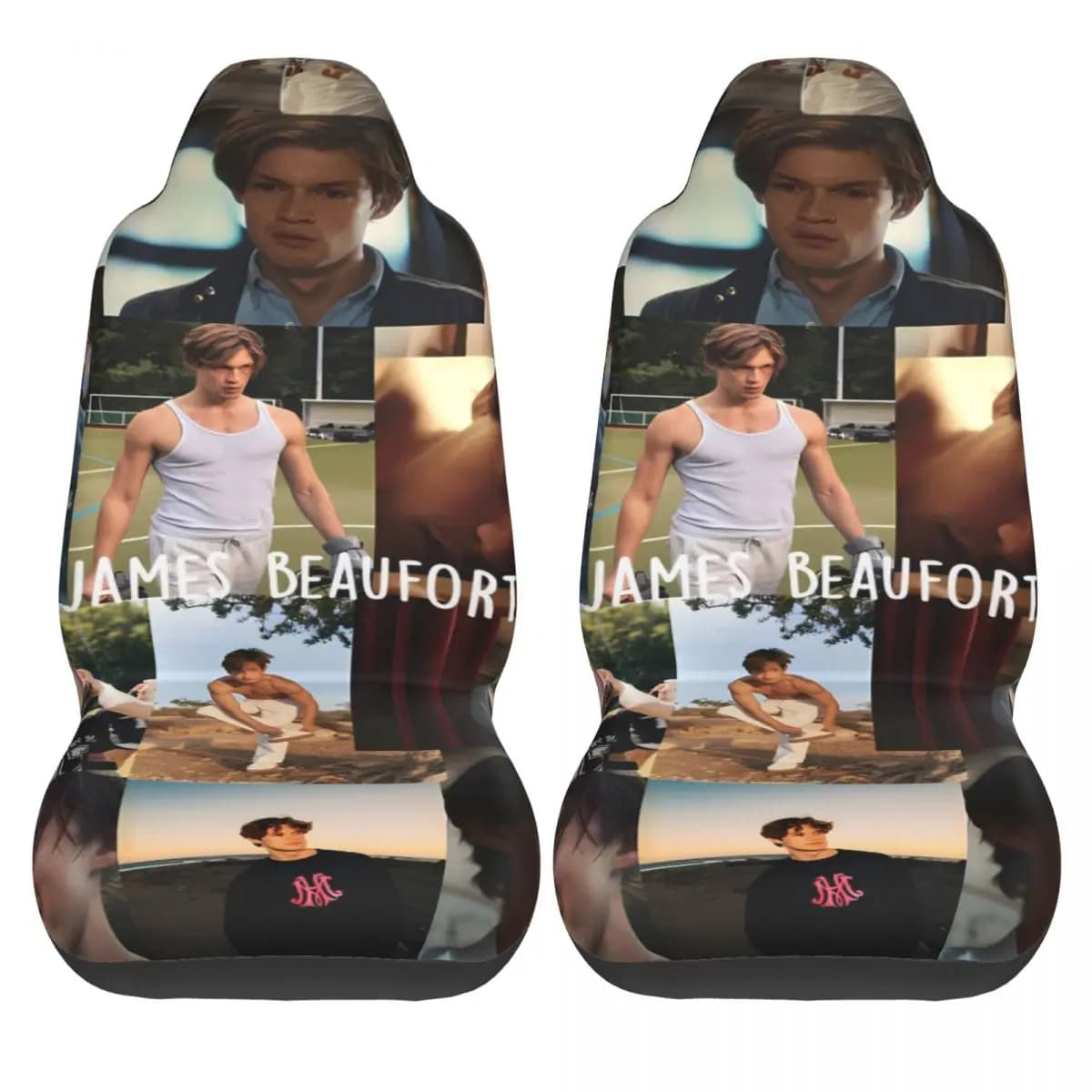James Beaufort Car Seat Covers Polyester Car Seat Covers for Cars Universal Flexible Seat Covers in Two Pieces