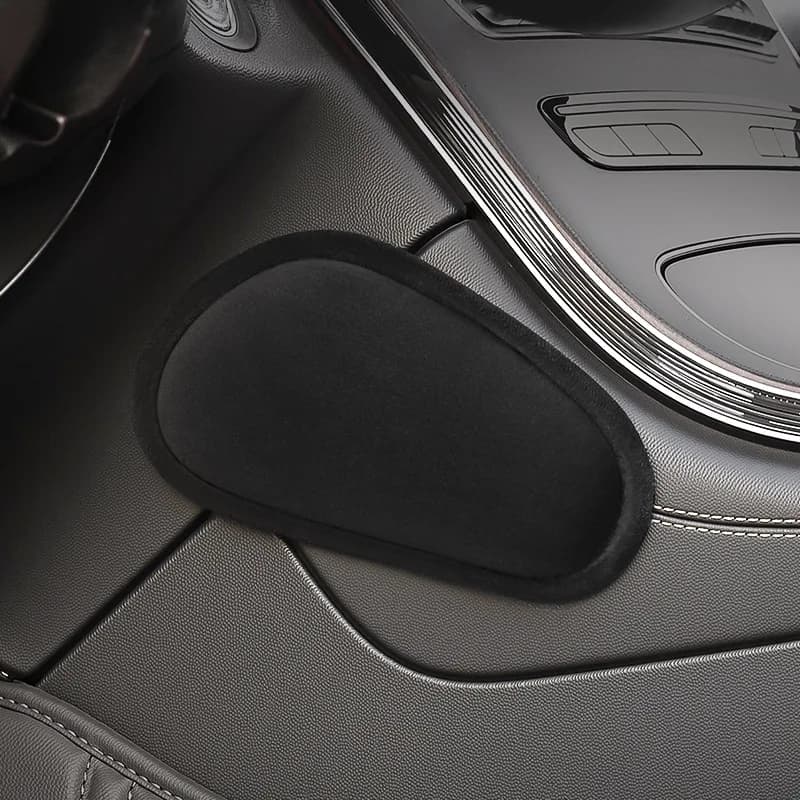 Set of Knee Pads for Auto, Door Arm with Leg Support in the Central Console, Ergonomic Bearing for Rubber for Comfort Guide