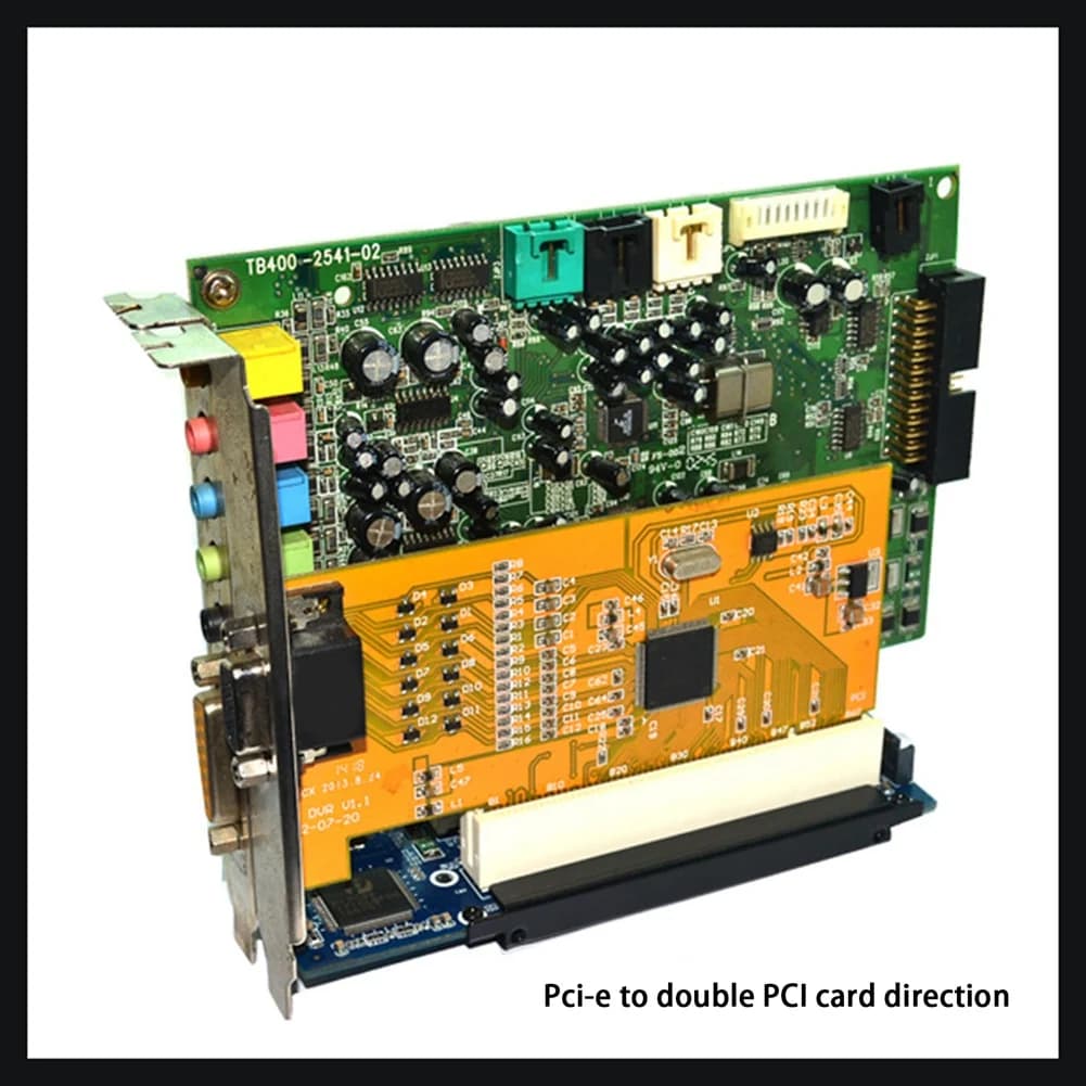 1 Set Adattatore per scheda di espansione PCI-E a doppia PCI ASM1083 Supporto scheda di acquisizione Scheda audio Scheda parallela