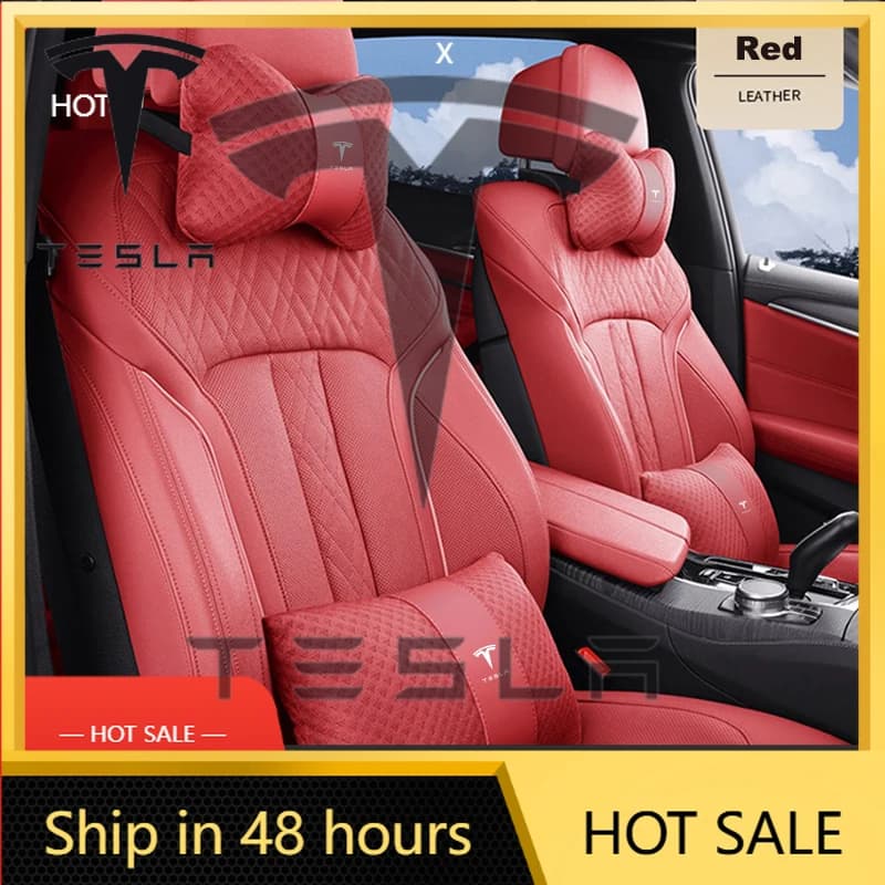 Adesivo per Auto 2025: Cuscino Cervicale in Memory Foam e Supporto Lombare per Tesla Model 3, Model S, X, Y, Roadster, Space