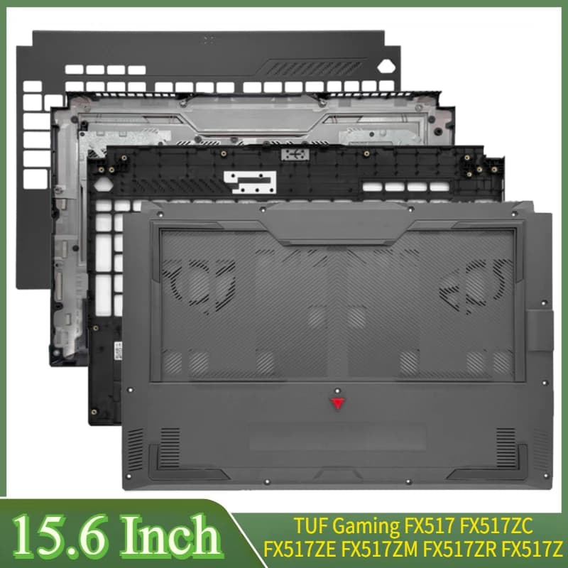 15.6 "Nero Per TUF Gaming FX517 FX517ZC FX517ZE FX517ZM FX517ZR FX517Z Palmrest Copertura Base Inferiore Caso Lunetta Anteriore Fondo caso