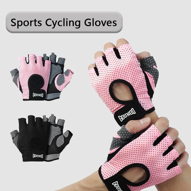 1 pair of lightweight padded palm anti slip training gloves for women and men lifting powerlifting fitness gym weights