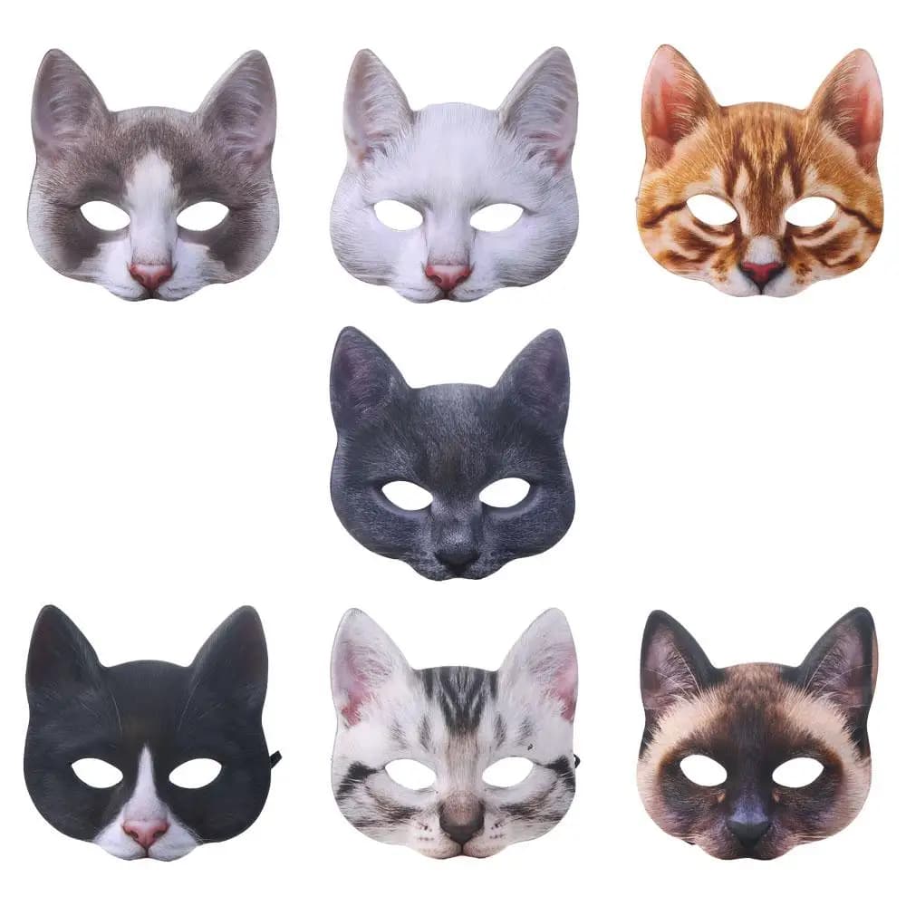 Maschera per Feste in Maschera, Accessori per Feste, Maschera per Occhi, Decorazione di Halloween, Maschera da Gatto, Accessori per Cosplay