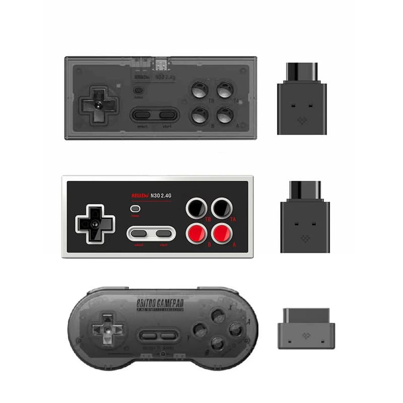 Controller interruttore gamepad wireless originale a otto posti Hall SF30 SN30 N30 2.4G per lettore di giochi SNES/SFC/NEC Plug And Play