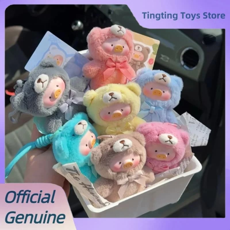 TOYZERO+ Lulu Pig Teddy Mini Blind Box Vinyl Face Plush Pendant Doll Collection Gift for Girls Series Trendy Sussurri of Nature