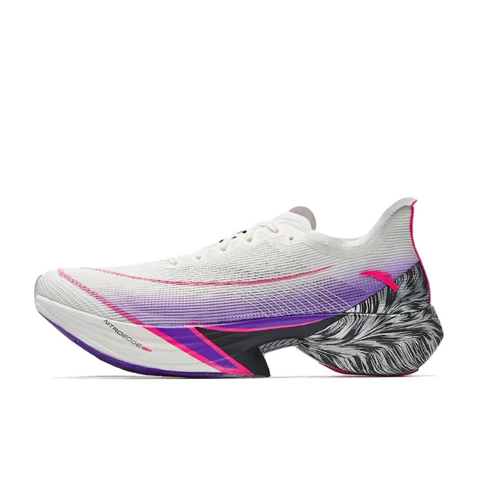 Anta C10 Pro: Scarpe da corsa basse da uomo, eleganti e confortevoli, antiscivolo e traspiranti, bianco/viola, 112445574-6