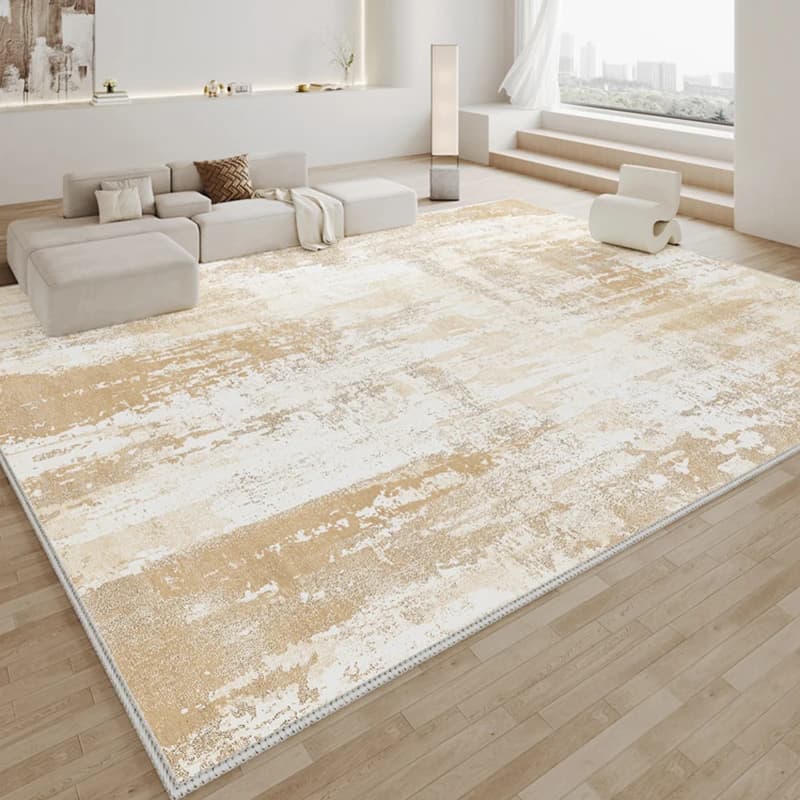 Cream Style Bedroom Decor Fluffy Soft Carpet Large Area Carpets for Living Room Washable Lounge Floor Mat Thick Plush Study Rug