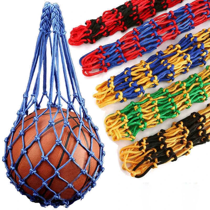 Borsa a rete da calcio borsa portaoggetti in Nylon audace borsa a sfera singola per il trasporto di attrezzature portatili borsa da pallavolo da basket per sport all'aria aperta
