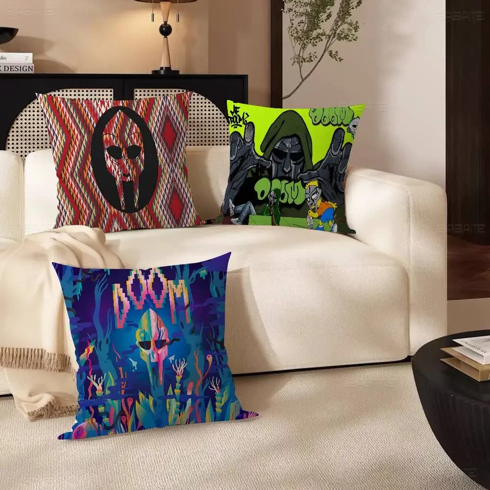 M-MF DOOM fodera per cuscino, fodera per cuscino del divano, decorazione per la casa, regalo per bambini