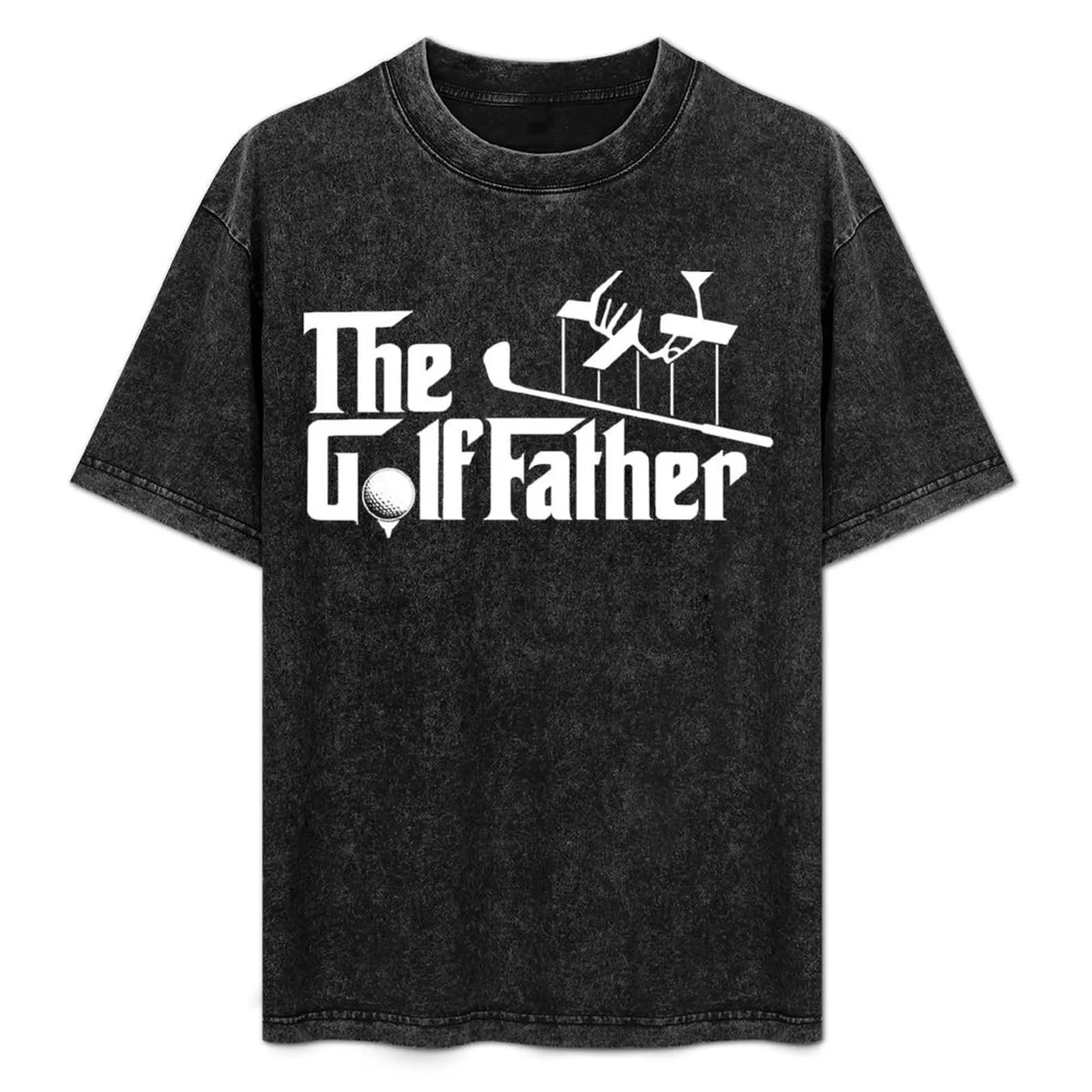 Golffather Golf Funny Golfing Fathers Day T-shirt a maniche lunghe T-shirt casual estiva di taglia grande