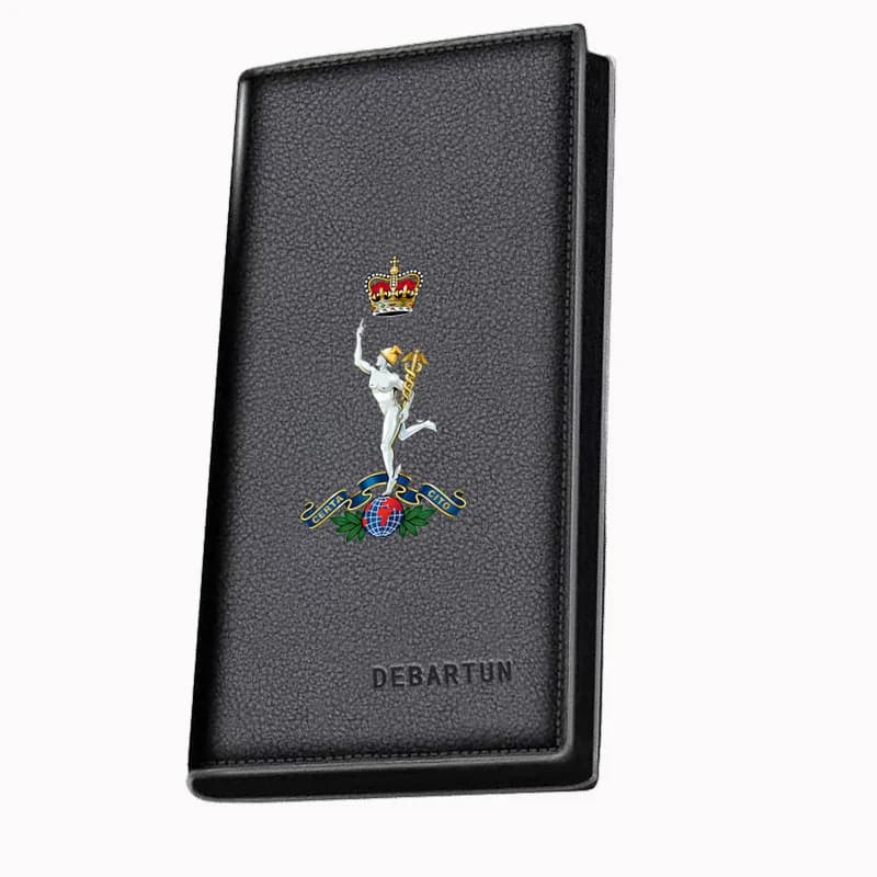 Figura della corona che tiene il globo del personale. Portafogli lunghi da uomo Business Elegante stampa Design Uso casual Natale San Valentino Padre