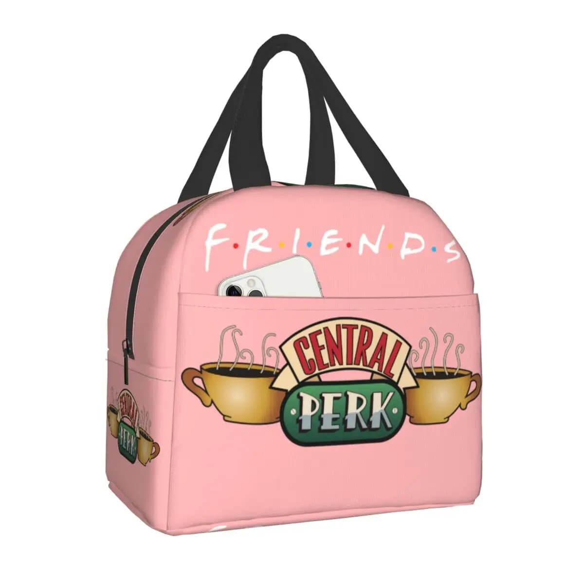 Classic TV Show Central Perk Friends Lunch Bag Thermal Lunch Bag Children School Work Picnic Handbags for Food Conservation