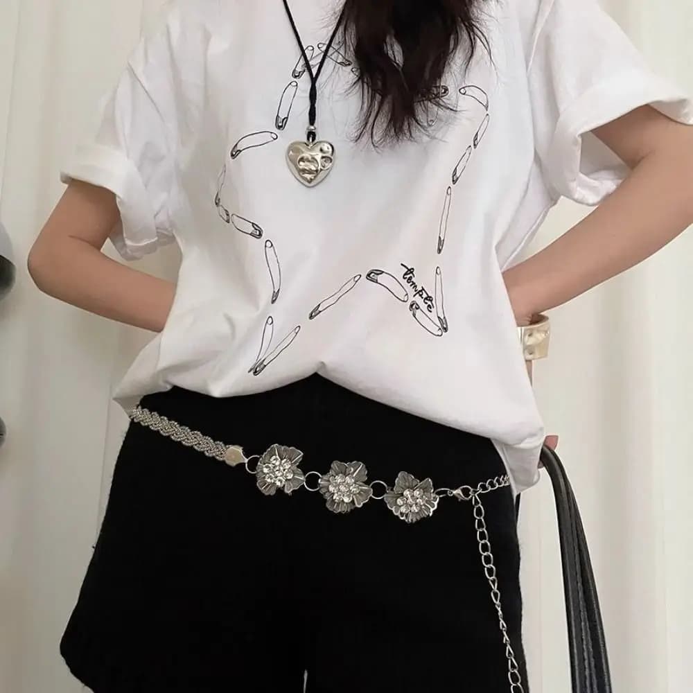New Metal Waist Chain Gold Silver High-end Design Chain Belt Versatile Metal Chain Waistband Women