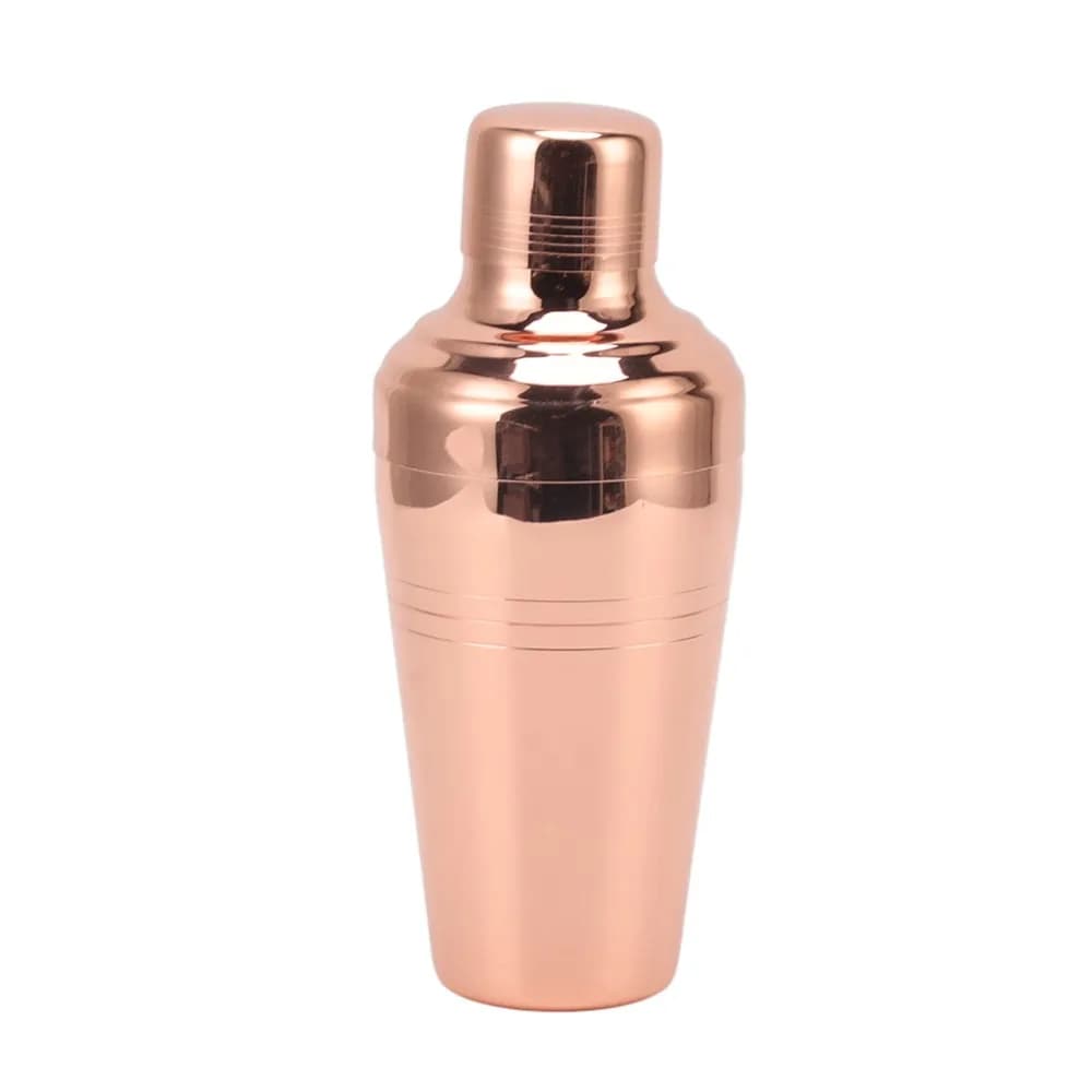 Durable 304 Stainless Steel Cocktail Mixer Rust Proof Dishwasher Safe Drink Shaker Rose Gold 510mL Bartender Drink Mixer Bar