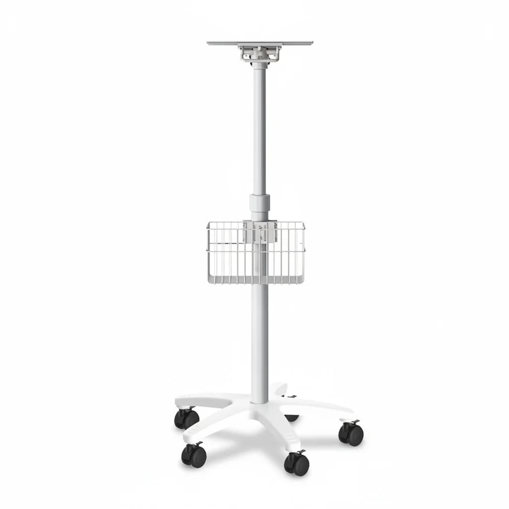 Carrello per Monitor Paziente, in Lega di Alluminio, Supporto Medico Mobile, Attrezzatura Ospedaliera Robusta, Arredamento Ospedaliero