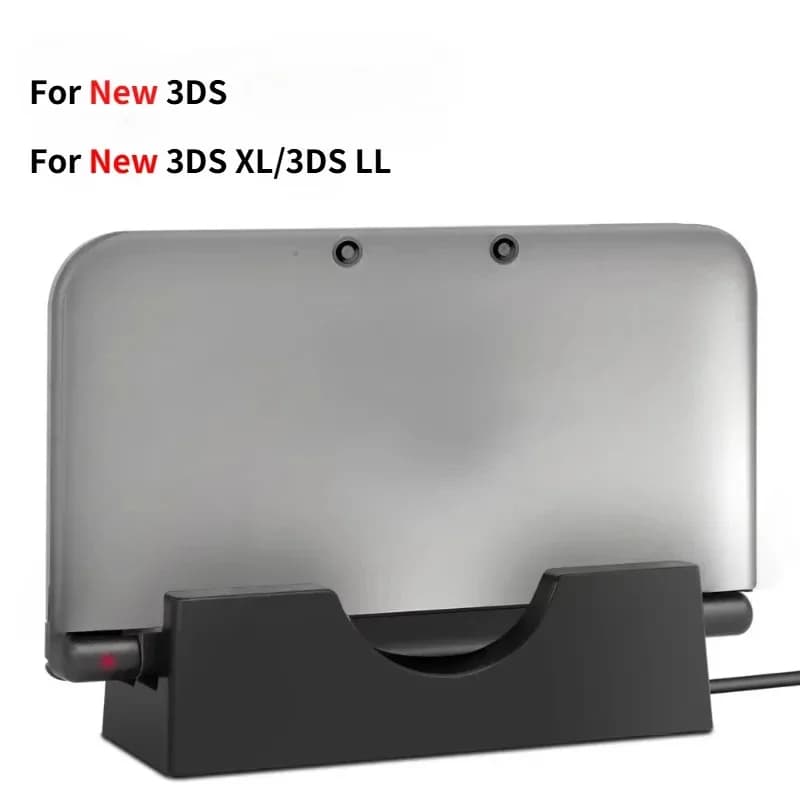Per Nintend Nuovo 3DS/Nuovo 3DS XL/LL Supporto di ricarica Stazione di ricarica Dock Caricatore USB Dock Station Stand con cavo di ricarica USB