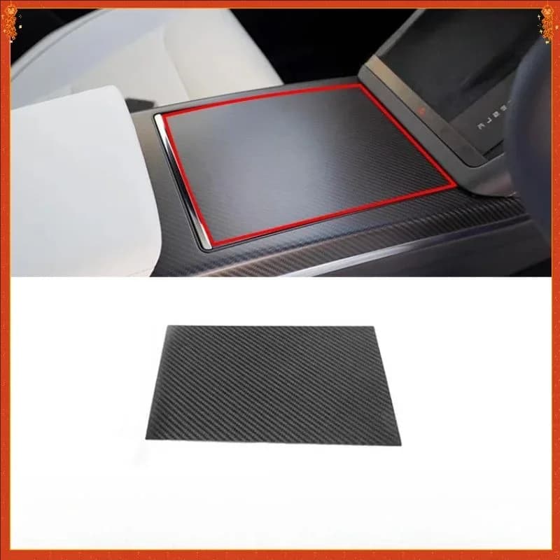 Per Tesla Model X/S Scatola di immagazzinaggio di controllo centrale in vera fibra di carbonio a secco Accessori decorativi per pannelli Modifica interna