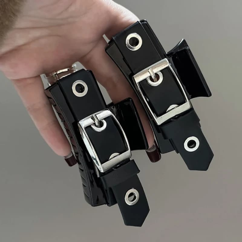 1 Pezzo Fermaglio per Capelli a Coda di Cavallo Stile Punk Trendy, Accessorio per Capelli in Plastica Elegante per Donna