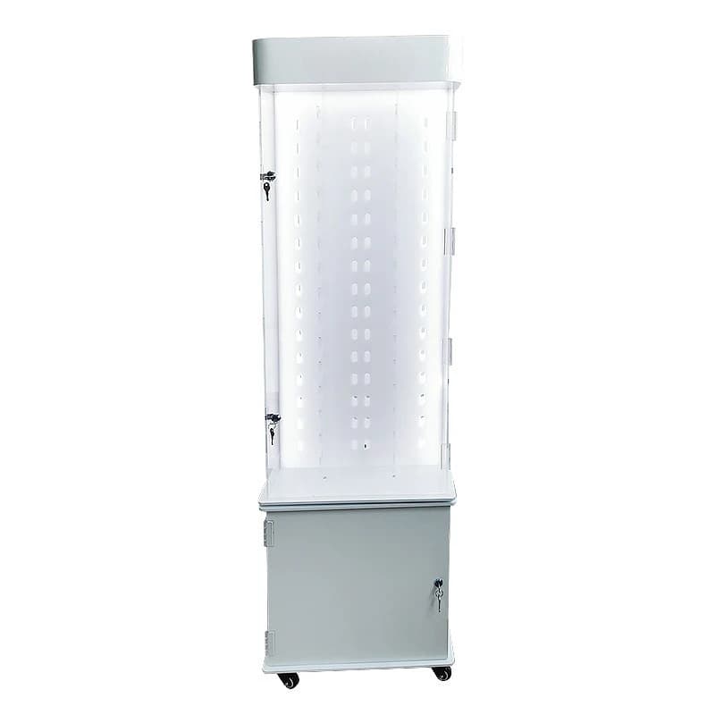 Espositore per occhiali da sole con display acrilico girevole dal pavimento al soffitto