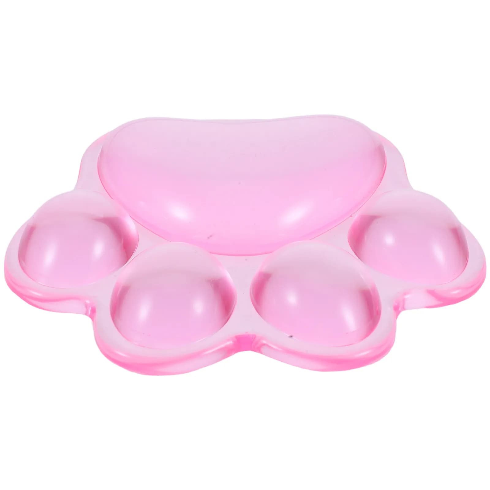Poggiapolsi Ergonomico in Silicone Trasparente a Forma di Zampa di Gatto per Mouse, Tastiera, Computer, Laptop, Scrivania, Gaming, Ufficio, Comodo, Antiscivolo, Carino