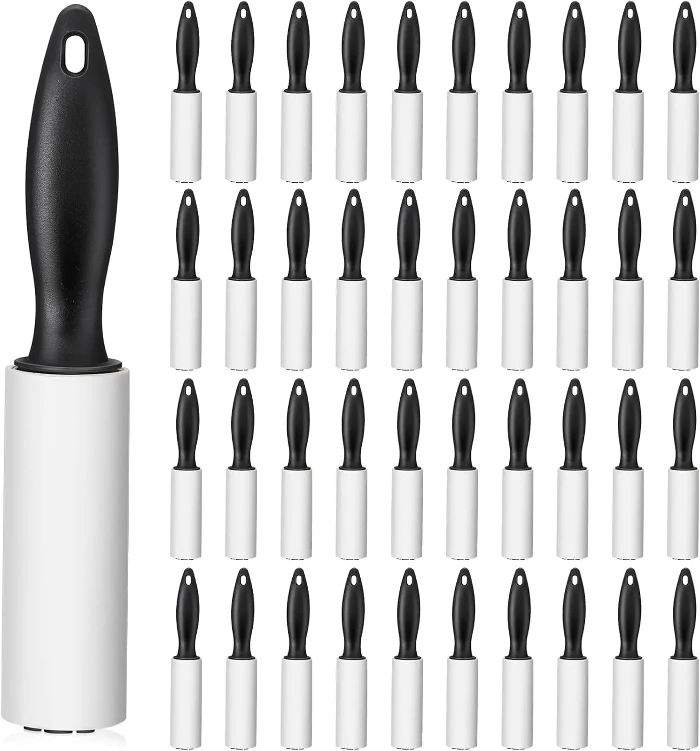 Confezione da 40 Mini Rulli Levapelucchi, 1200 Fogli, Formato da Viaggio, Rimuovi Pelucchi Portatile per Vestiti e Peli di Animali