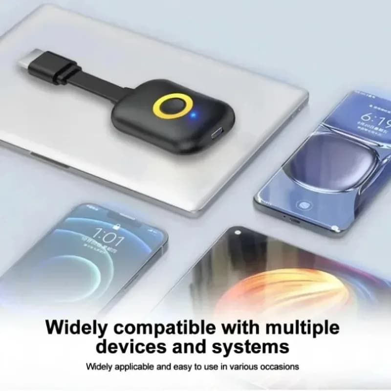 Wireless Display Dongle Screen Mirroring Adapter for Phone Laptop TV Projector Home Office Meeting Use Universal Portable Use