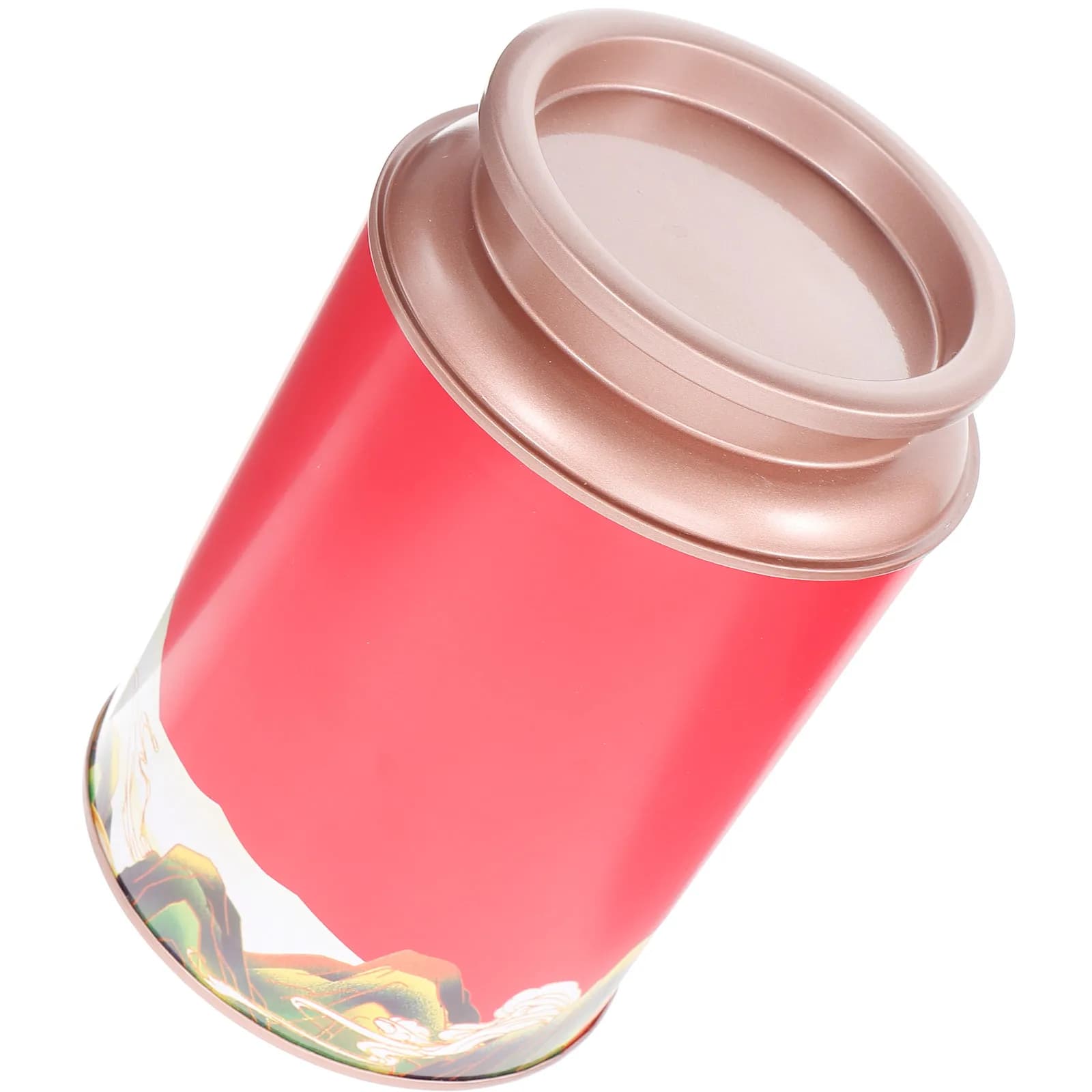 Tea Canister Tinplate Storage Jars Small Food Container Kitchen Dry Containers With Lids Goods Vessel Leaf Tea Canisters
