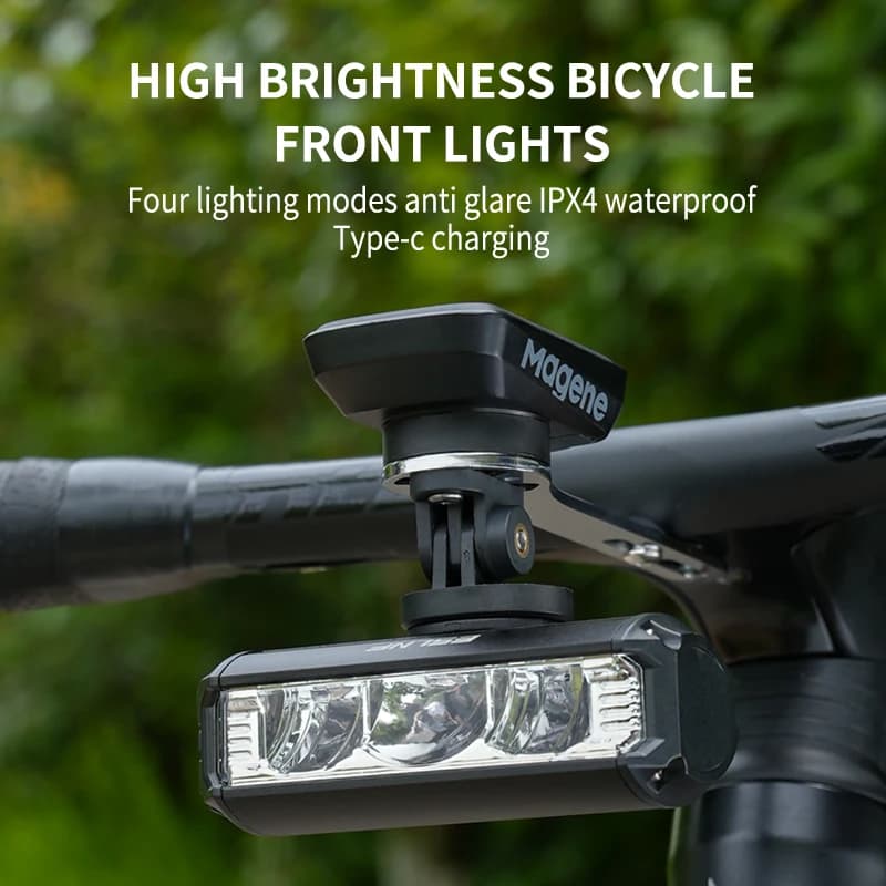 Luce della bicicletta sollevamento anteriore impermeabile 4000mAh luce della bici anteriore ricaricabile LED torcia faro accessori per biciclette