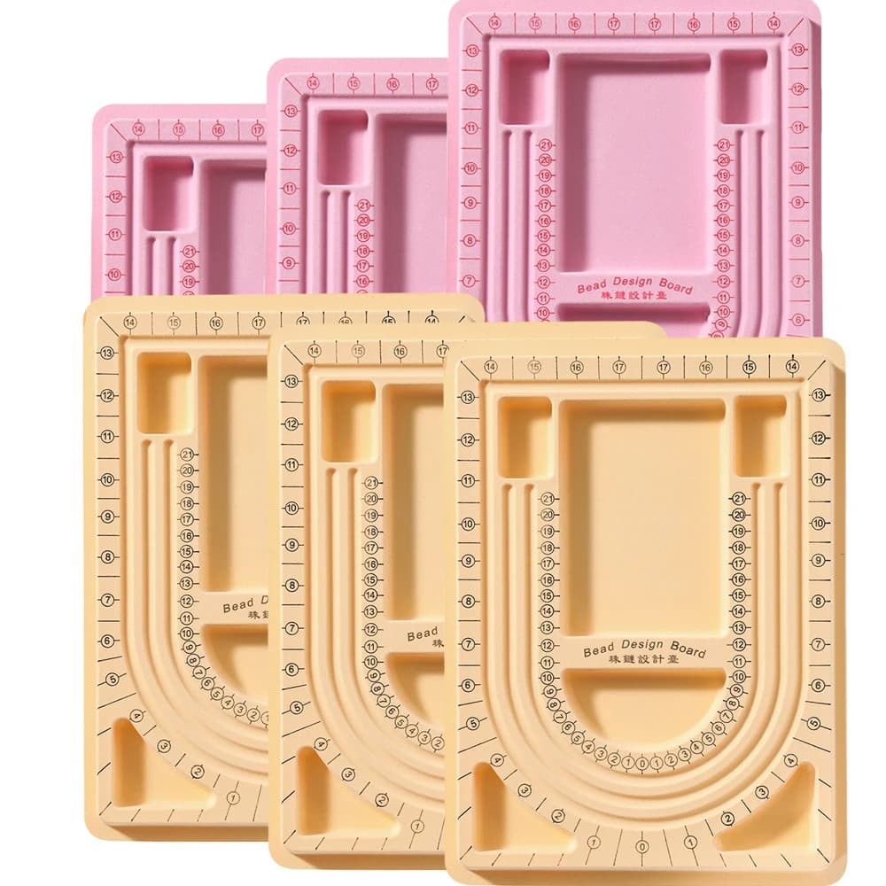 1 pz/lotto strumenti di misurazione della tavola di perline Flockeda colorata per il braccialetto della collana fai da te che borda artigianato accessori per la creazione di gioielli