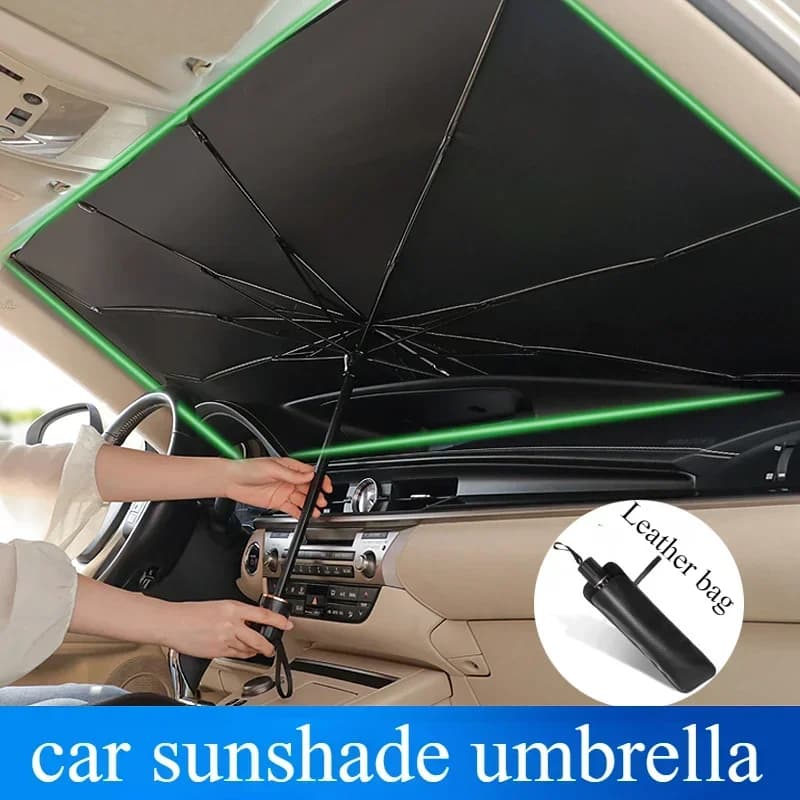 Ombrellone Parasole per Auto, Protezione Solare Estiva per Parabrezza Interno