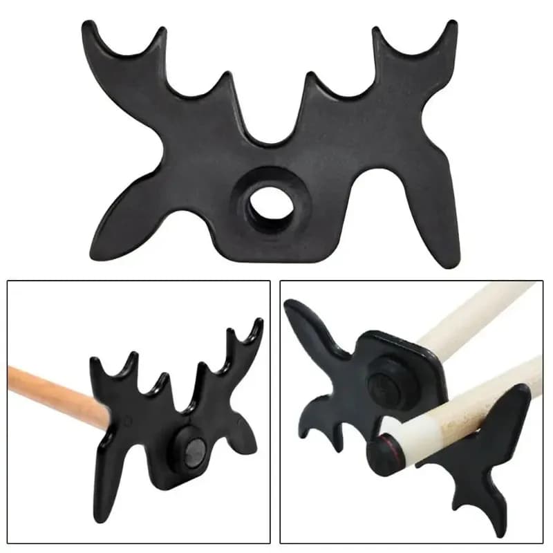 10pcs New Snooker Pool Black Snooker Billiards Cue Rack Bridge Head Billiards Cross Antlers Rod Holder Accessories
