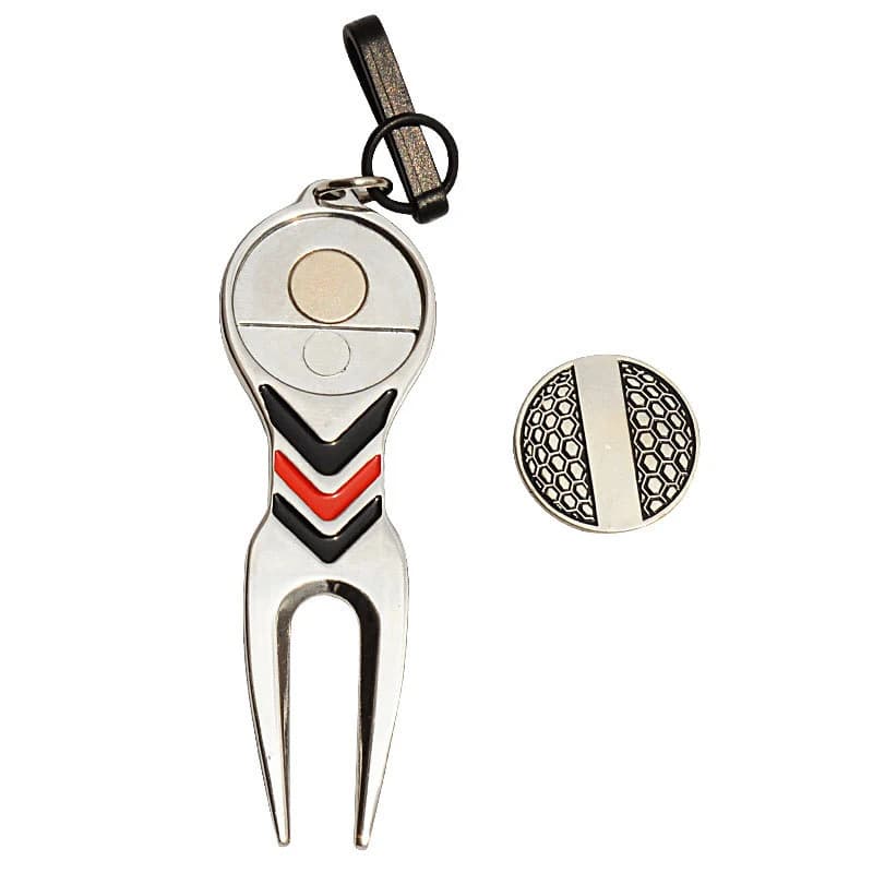New Golf Repair Tool Ball Magnetic Alloy Marker Belt Hook Standard Golf Sports Accessories