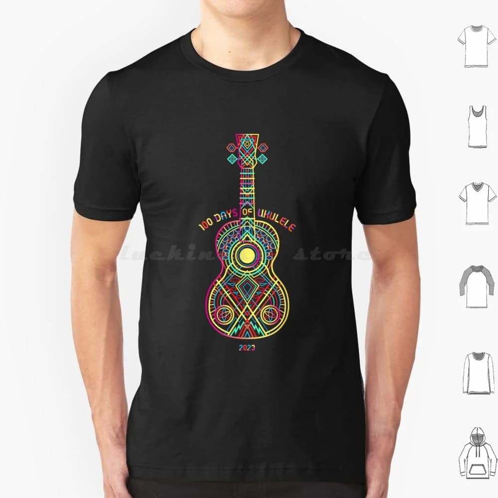 2023 String Theory 2 Sunshine (Recomandato stampa su buio)-100 giorni di ukulele T-shirt essenziale T-shirt di grandi dimensioni 100% cotone