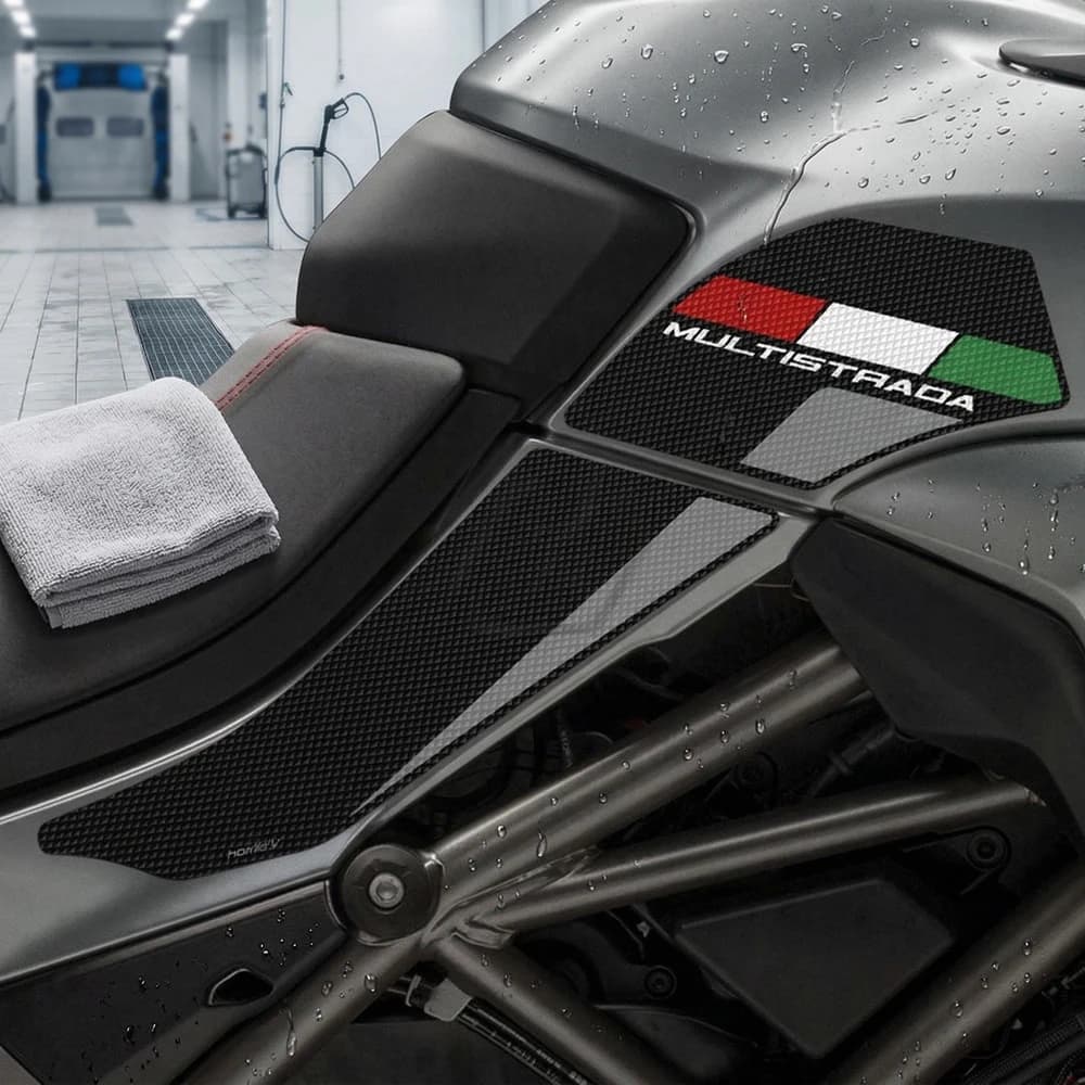 Adesivo Protettivo Laterale per Serbatoio Moto per Ducati Multistrada 1200 1260 2015-2020