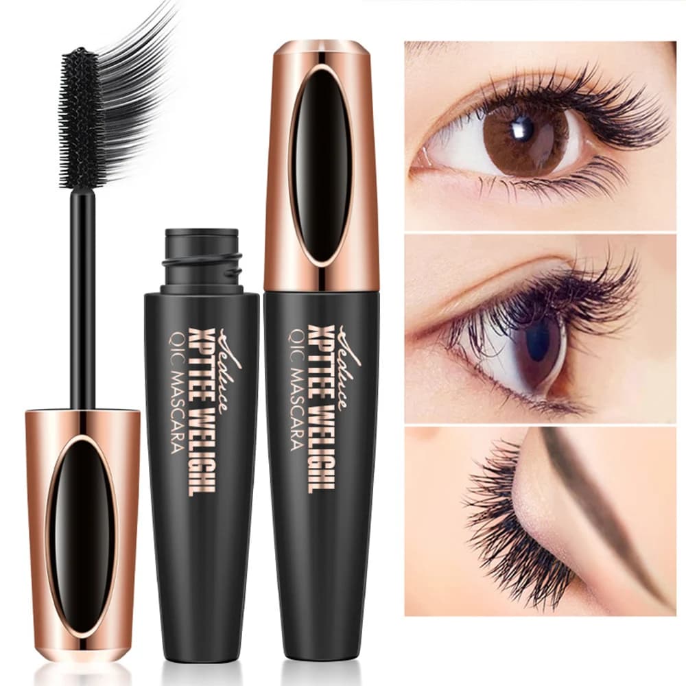 Mascara 3D Allungante per Ciglia, Extension Ciglia, Spazzola per Ciglia, Effetto Curling a Lunga Durata