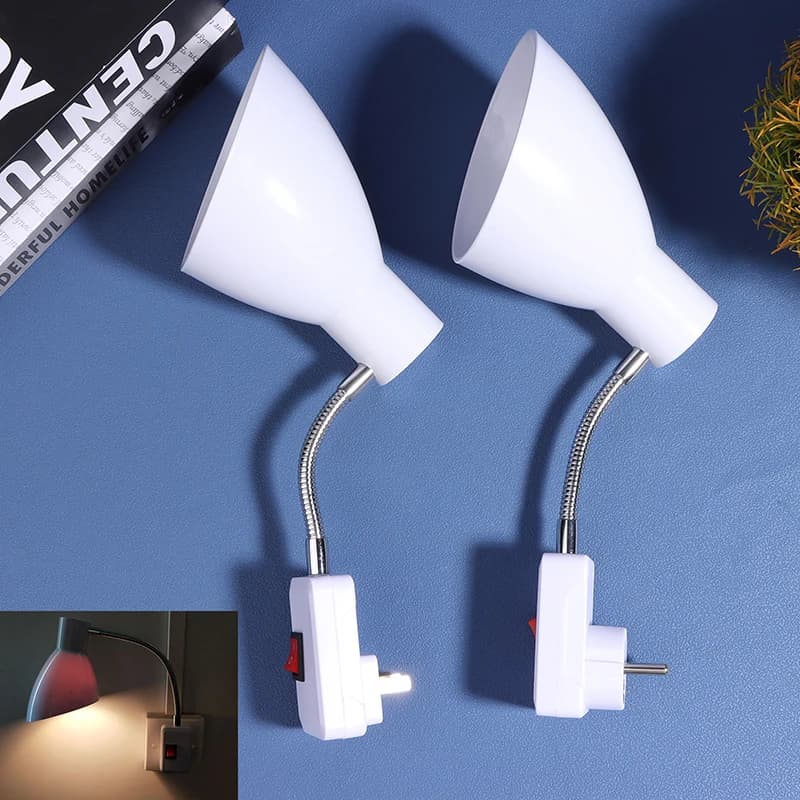 Base lampada E27 regolabile per lampadina a LED; Supporto allungamento per lampada da scrivania.