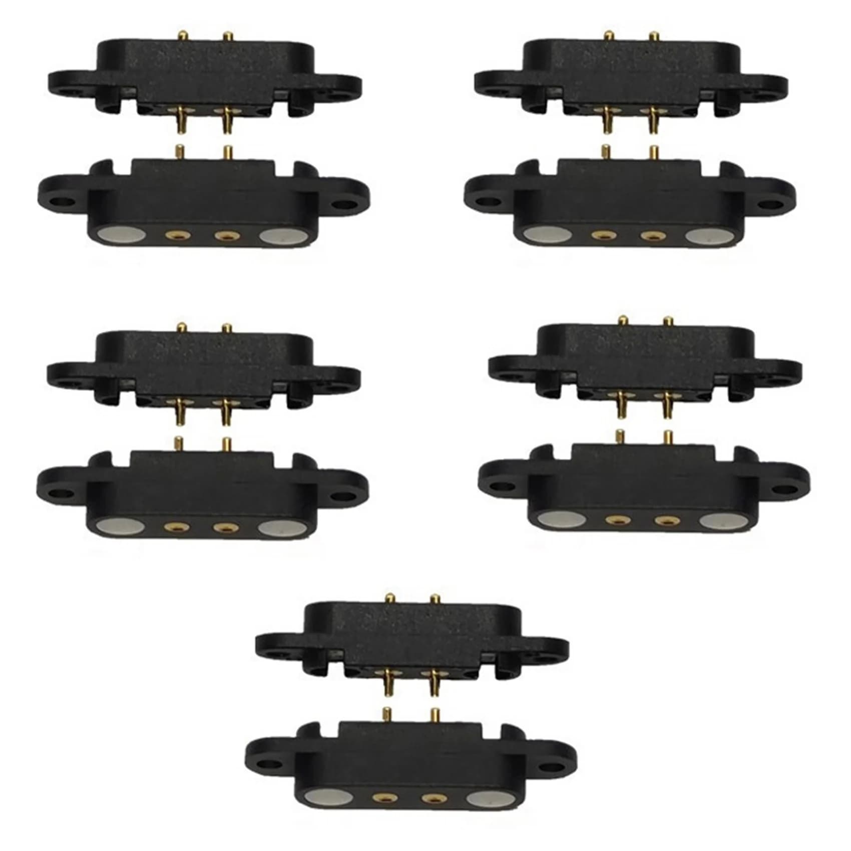 diORNAMENT di30 pairs of magnetic connectors Pogo Pin 2 pin, male and female, with spacing 2.5 mm, 1.5 A, waterproof, for power bank and car charging